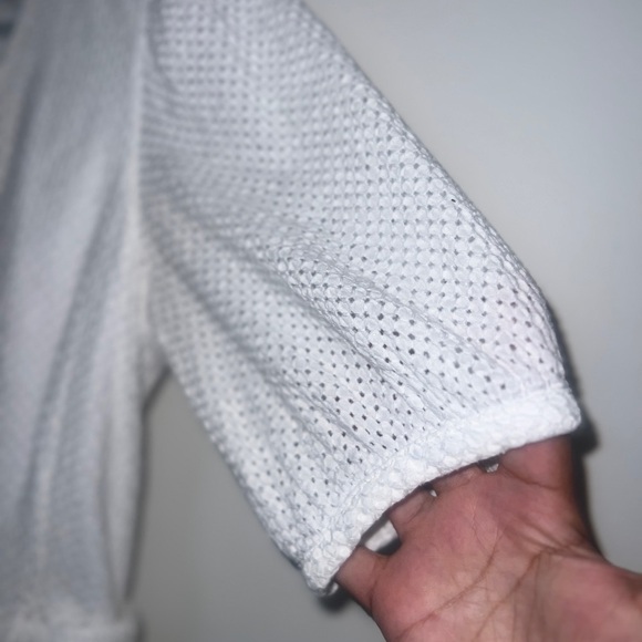 Club Monaco Womens Belted Puff Sleeve Eyelet Romper White size 4 - Bride/party - Picture 7 of 14